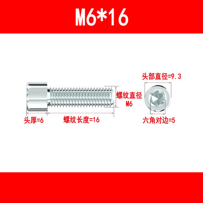 Wholesale galvanized hex socket head cap screws, cup head hex socket head cap screws, cylindrical head hex socket bolts, M5, M6, M8, M10