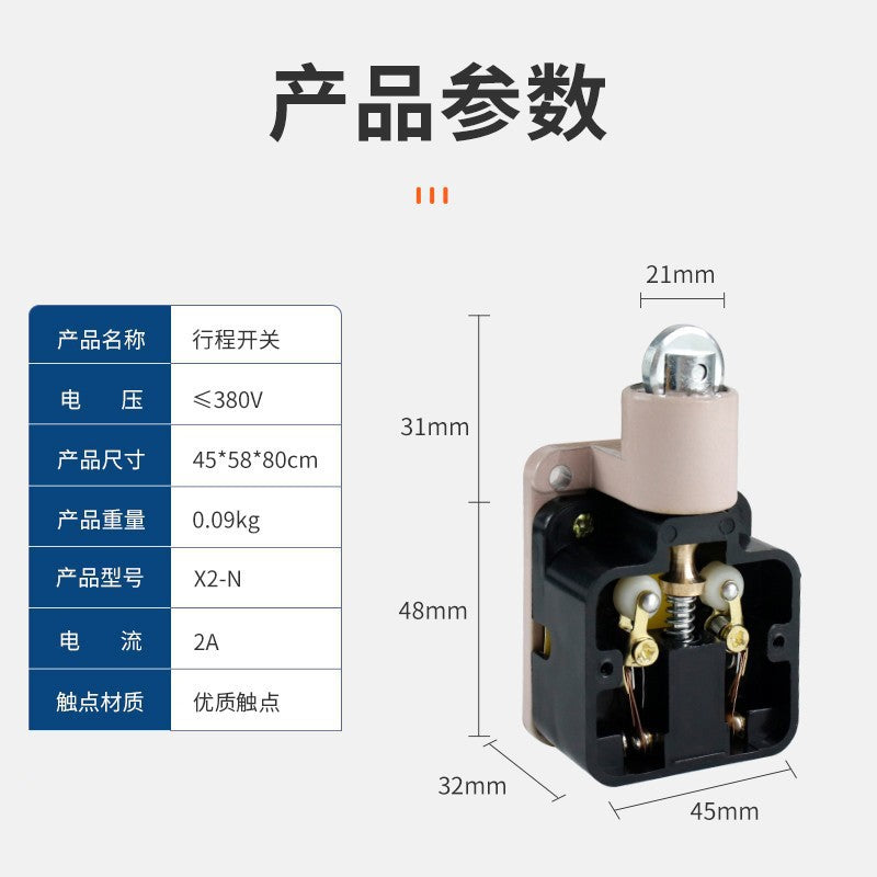X2-N Limit Switch, 380V 3A 2A, Small Machine Tool CNC Micro Switch, LX-X2/N