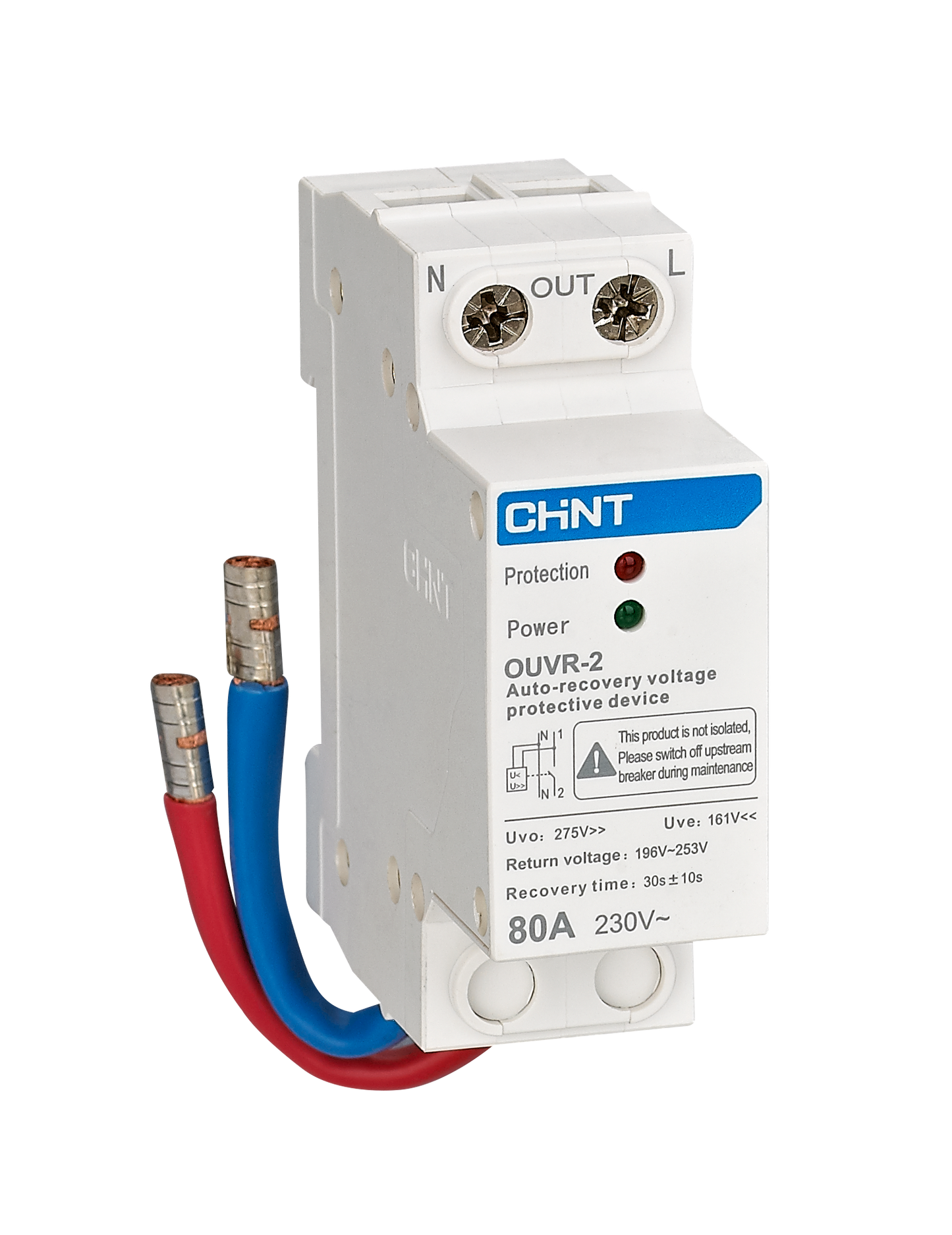 CHINT OUVR-2 Over Voltage And Under Voltage Protective Device With Auto-Reclosing Function