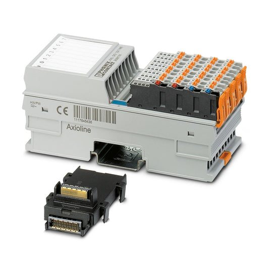 PHOENIX CONTACT/Phoenix AXL digital module Axioline F, digital input module, digital inputs: 32,24 V DC, connection system: 1 wire, local bus transmission rate: 100 Mbps, protection class: IP20, incl. bus base module and Axioline F connector