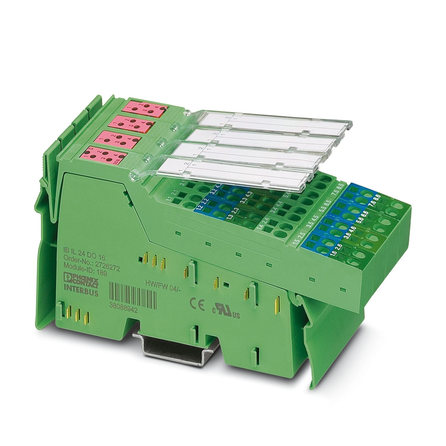 PHOENIX CONTACT/Phoenix IB digital module Inline, digital output module, digital output: 16,24 V DC, 500 mA, connection system: 3-wire, local bus transmission rate: 500 kBit/s, protection class: IP20, incl. Inline connector and marking strip - DDY GROUP CO.,LTD.