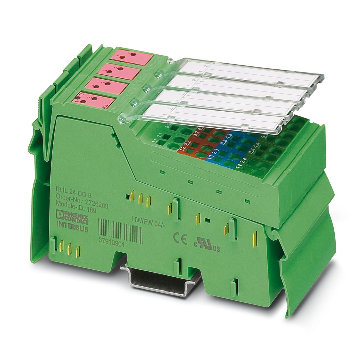 PHOENIX CONTACT/Phoenix IB digital module Inline, digital output module, digital output: 8,24 V DC, 500 mA, connection system: 4 wires, local bus transmission rate: 500 kBit/s, protection class: IP20, incl. Inline connector and marking strip - DDY GROUP CO.,LTD.