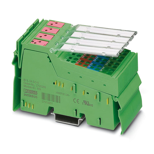 PHOENIX CONTACT/Phoenix IB digital module Inline, digital output module, digital output: 8,24 V DC, 500 mA, connection system: 4 wires, local bus transmission rate: 500 kBit/s, protection class: IP20, incl. Inline connector and marking strip