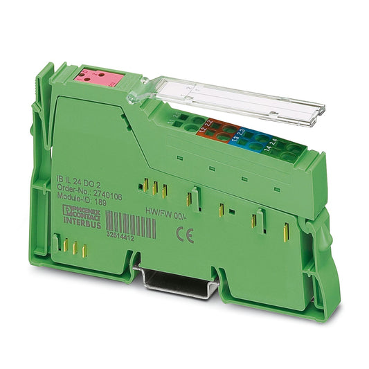 PHOENIX CONTACT/Phoenix IB digital module Inline, digital output module, digital outputs: 2,24 V DC, 2 A, connection system: 4 wires, local bus transmission rate: 500 kBit/s, protection class: IP20, incl. Inline connector and identification field