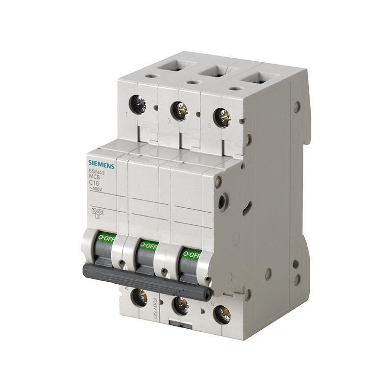 SIEMENS 5SN4 miniature circuit breaker 3P