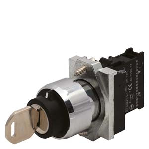 SIEMENS/Siemens 3SB6 two-position key-operated selector switch