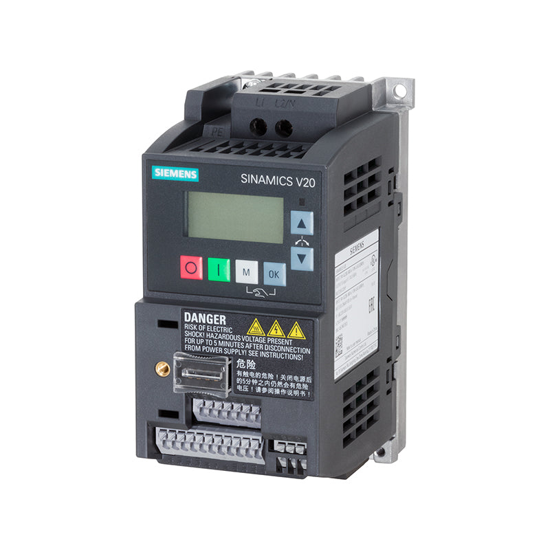 SIEMENS/Siemens V20 standard universal inverter 200-240VAC single phase 0.25kW with BOP operation panel
