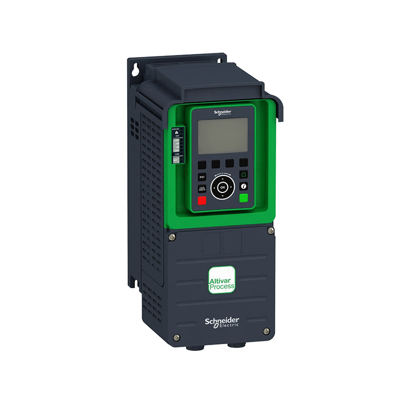 Schneider/Schneider Electric ATV930 universal inverter 2,2kW, three-phase, 400/480V, advanced panel, wall-mounted, EMC, with brake device, IP21