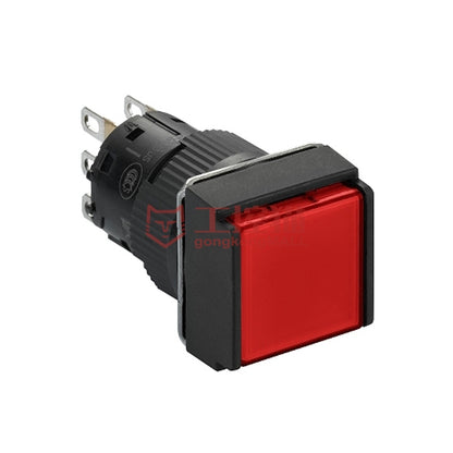 Schneider/Schneider Electric domestic XB6ECW plastic one-piece square self-resetting button with light