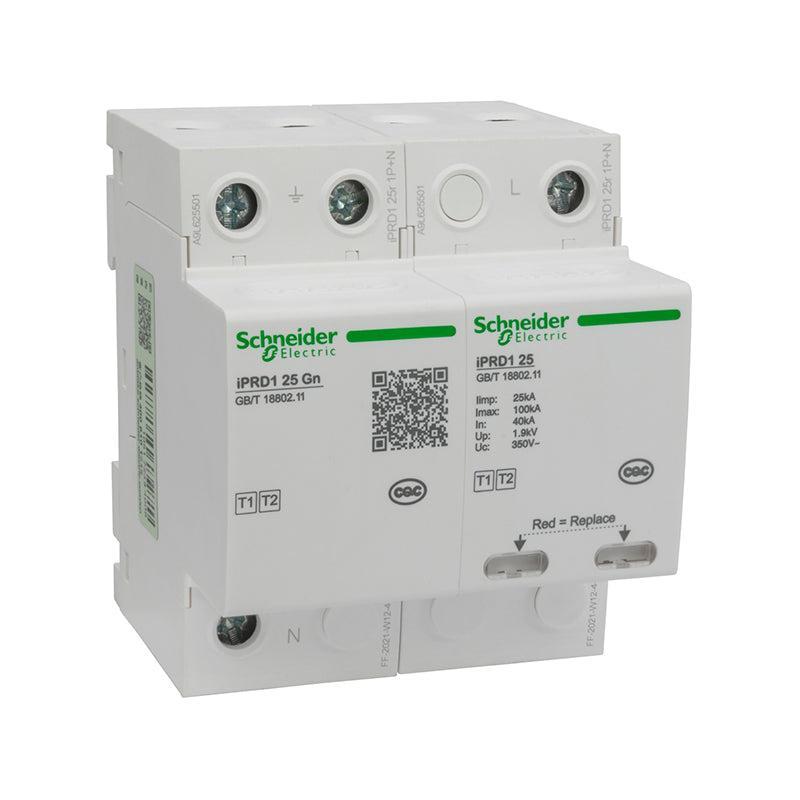 Wingoal/Schneider iPRD1 pluggable T1+T2 type surge protector