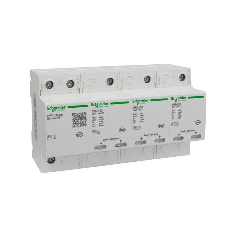 Wingoal/Schneider iPRD1 pluggable T1+T2 type surge protector