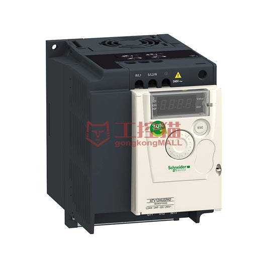 Schneider/Schneider Electric ATV12 universal inverter 1.5kW, 2hp, 200-240, single phase, with heat sink